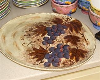 Platters and Sanyo Sangria set of dishes