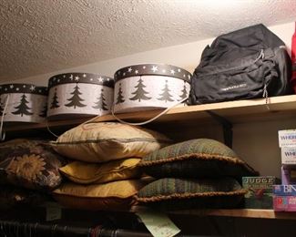 More hat boxes and more pillows recently found