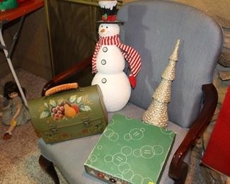 Pair blue chairs 1/2 price