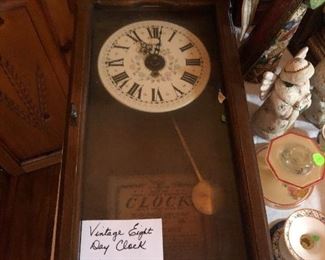 Vintage Eight Day Clock