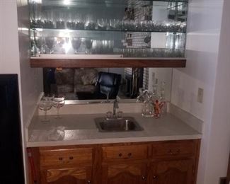 Nice selection of barware.