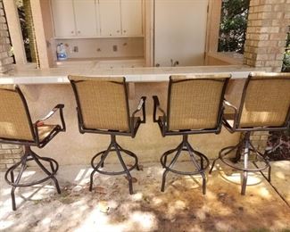 outdoor bar stools.