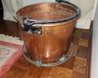 Vintage copper pail, bucket.