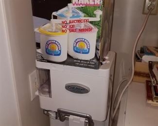 Two ice cream makers, one NOS soft serve!