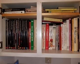 TONS of cookbooks.