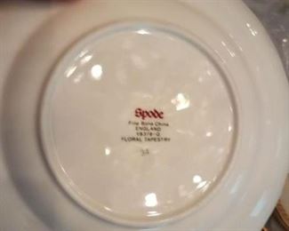 Set of Spode china