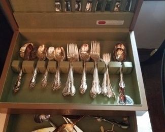 Rogers silver plate Reflection set, available at presale $250.00