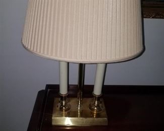 Signed Robert Abbey desk lamp.