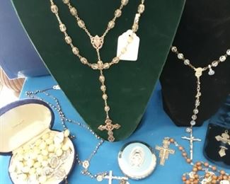 Antique rosaries , have many rosaries to offer