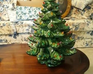 Ceramic three tier christmas tree