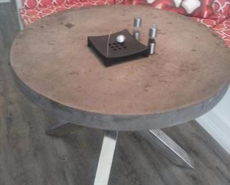 concrete kitchen table