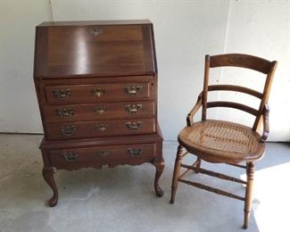 Lovely Hardwood Secretary Chair