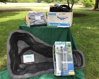 New Garden Pond Kit with PumpFilter, More