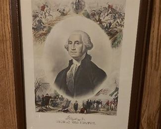 Antique Engraving of George Washington