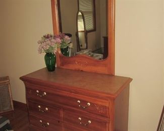 Pair of Bassett Dressers $ 225. each 44" x 18" x 30" with mirror