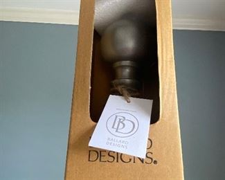 Ballard Designs brand new drapery rod set