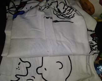 vintage curtains, linens