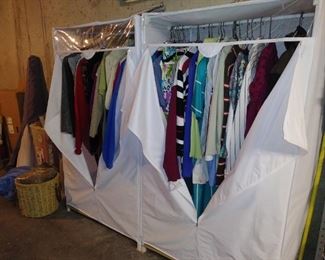 Clothes - racks of them, vintage 