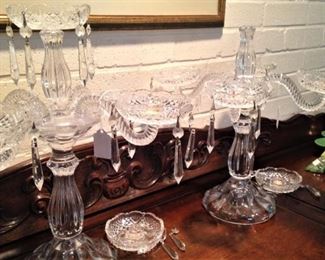 Two vintage epergne (as is)