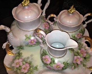 Hand-painted tea set