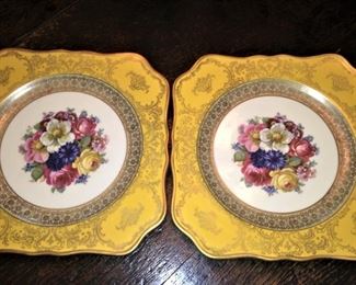 A pair of beautiful plates from Bavaria