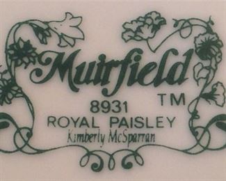 Set of china - "Royal Paisley" by Muirfield