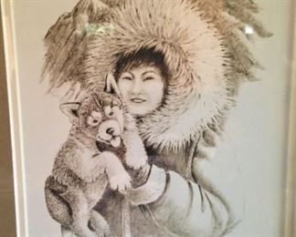 Husky art from Alaska