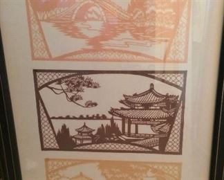 Framed Asian scenes