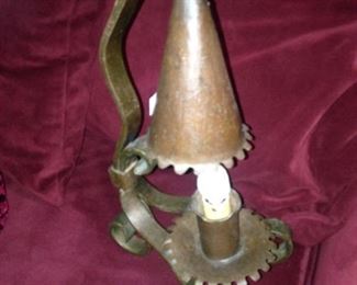 One of two vintage lantern lights