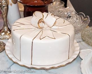 Ceramic Cake Platter / Cover
