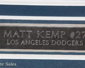 Dodgers MATT KEMP Autographed Jersey