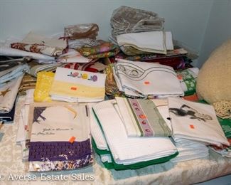 Tables of Linens and Textiles
