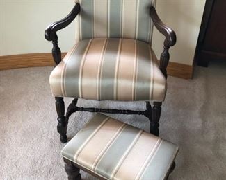 Armchair with footstool - $200