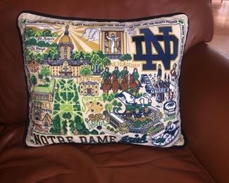 Notre Dame throw pillow