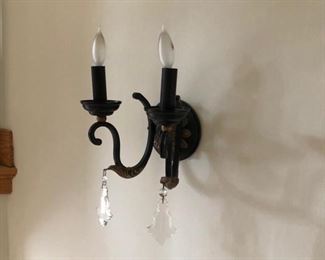 (2) wall sconces (only one photographed)
