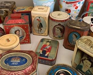 Queen Elizabeth and Princess Diana tins
