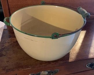 Vintage Enamel pail