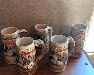 Budweiser Steins