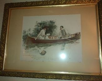 Gibson GIrl and her Beau 80.00 by Christy