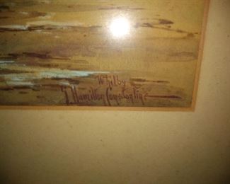 S. Hamilton Constantine Original English Watercolor