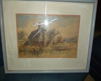 English original watercolor unsigned ...100.00