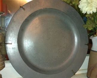 100.00 Antique English Pewter charger 150.00