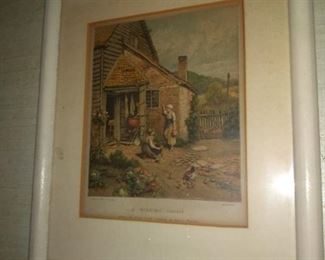 English engraving print maybe 1791 see detail -- Pair 60.00