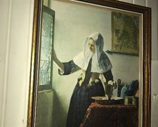 Woman with a Pitcher Print 40.00