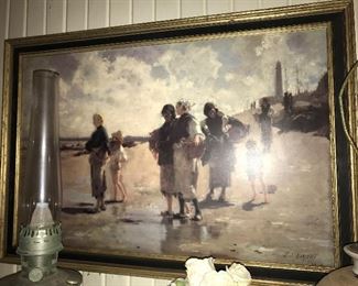 PRINT J.S. Sargent "Oyster Gatherers" 60.00