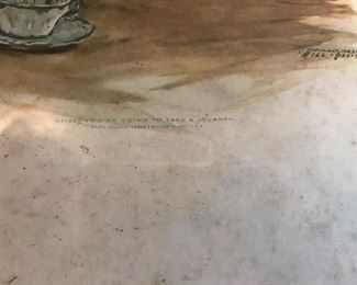 will grefe old lithograph print ca. 1900