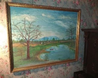 Oil Painting Unsigned maybe ca. 1970 or 1980