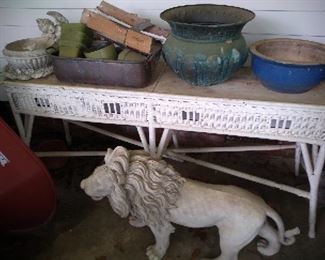 150.00 Wicker Table                      Resin Lion  30.00