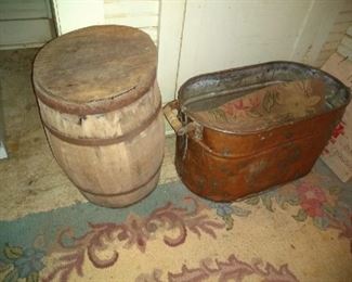 Flour barrel 20.00      Copper Boiler 80.00