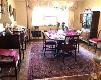 Dining room Persian rug, 124” x 8’